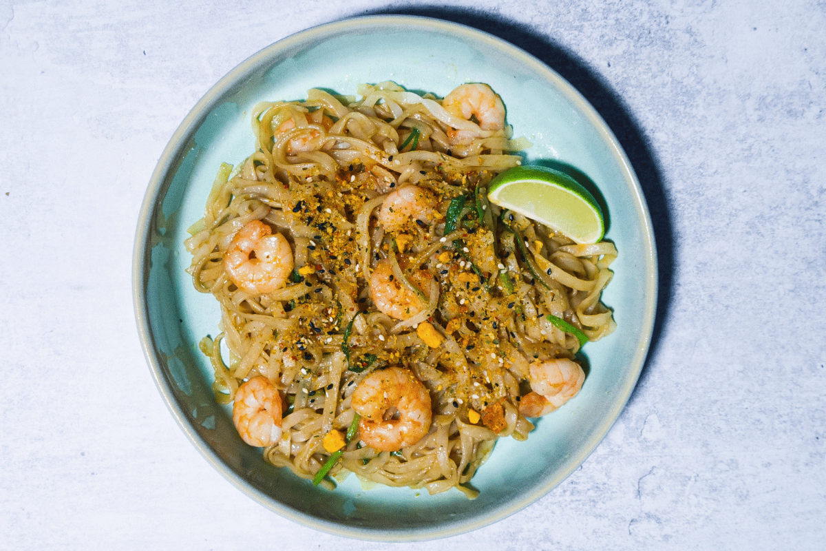 Lemongrass Kaffir Lime Shrimp Stir Fry